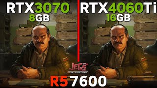 RTX 3070 vs RTX 4060 Ti 16gb  Ryzen 5 7600  Tested in 15 games [upl. by Adeirf]