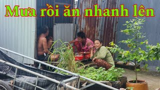 Cô Dung Chú Minh mukbang giữa chiều mưa  Nắm Nguyễn P [upl. by Ykcin]