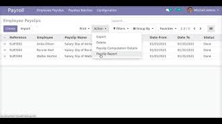 How to Print HREmployee Payslip ReportsPDFExcel  Community Edition  Odoo Apps Features odoo [upl. by Mosra]