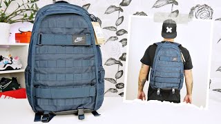 UnboxingReviewing The Nike Sportswear RPM Armory Navy Backpack On Body [upl. by Rexford]