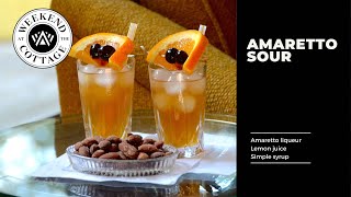 AMARETTO DISARONNO SOUR  Classic Cocktail [upl. by Aleik]