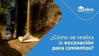 ¿Cómo se realiza la excavación para cimientos [upl. by Ewens]