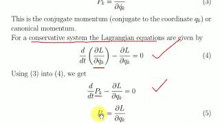 Lecture 21 CM Hamiltonian Mechanics Generalized momentum and cyclic coordinates [upl. by Ahsekyw]