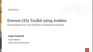 Part 9  Execute the CD3 Automation toolkit using Jenkins to export resources from OCI [upl. by Garreth]