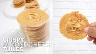 CRISPY ALMOND CHEESE TUILES YANG RENYAH ALA ALA OLEHOLEH SURABAYA COPYCAT [upl. by Nylimaj]