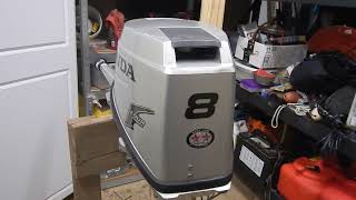 8HP Honda Outboard BF8A Used Review Model BZBC 2004 Year [upl. by Arias]