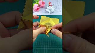 Challenge the tin foil in the cigarette box to make a handmade lotus handmade DIY origami tutori [upl. by Almeeta845]