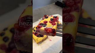 Ovocný koláč 🍰🫐 recept food foodie cake baking [upl. by Napas]