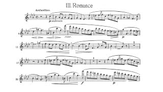 Widor  Suite Op 34 III Romance ♩78 Andantino Flute amp Piano midi [upl. by Honan]