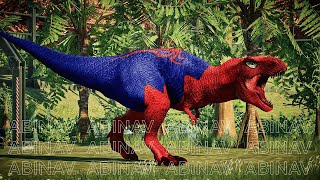 Satisfying Jurassic World Evolution 2  Trex Dilophosaurus Spinosaurus Karnotaurus Triceratops [upl. by Bagger]