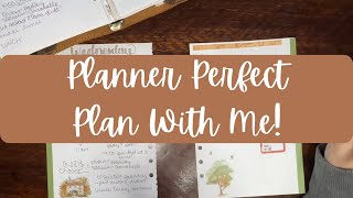 Planner Perfect Plan with Me [upl. by Nehcterg]