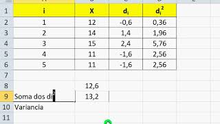 Desvio Padrão e Variância  Como calcular no Excel 2010 [upl. by Ennirroc701]