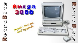 Amiga 3000 First Look SCSI2SD  RAM Upgrade and Battery Leak Repair [upl. by Ailemrac]