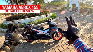 Yamaha Aerox 155  Fun but stiff [upl. by Semadar]