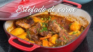 COMO PREPARAR ESTOFADO DE CARNE FACILITO  COMIDA PERUANA  RECETA DE ACOMERPE [upl. by Atipul81]