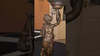 beautifull spelter spheremysterieuze pendule around 1890 [upl. by Ellecrag]