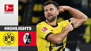 Malen amp Füllkrug Secure Home Streak  Dortmund  Freiburg  Highlights  MD 21 – Bundesliga 2324 [upl. by Llerrehc513]