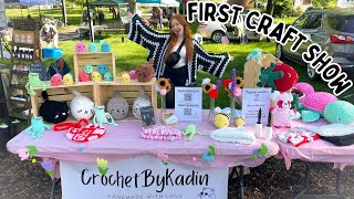 FIRST CRAFT SHOW ❤️ market prep pricing amp crochet 🧶 [upl. by Ardnat]