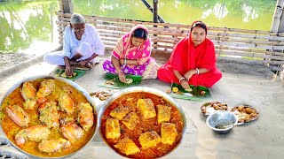 আজ বাঁধাকপিটা একদম নতুন ভাবে রান্না করলাম সবাই খেয়ে বললো দারুন সাথে গন্ধরাজ চিংড়ি prawn recipe [upl. by Sigismundo448]