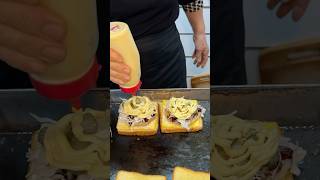 Street Burger Toast  Korean Street Food shortsvideo [upl. by Stanley]