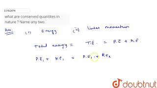 What are conserved quantities in nature  Name any two  11  PHYSICAL WORLD AND MEASUREMENT [upl. by Veljkov]