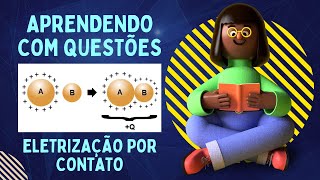 Eletrização por contato  questão 1  Aprendendo com questões [upl. by Kerek]