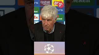 champions STOCCARDAATALANTA  Gasperini quotDobbiamo far punti prima di REAL E BARCELLONAquot [upl. by Irama582]