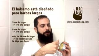 Aplicación de bálsamo para barba [upl. by Evers516]