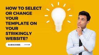 How to select or change your template on your Strikingly website [upl. by Itch]