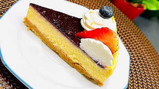 Easy Cheesecake Recipe Without Block Cheese [upl. by Gothart]