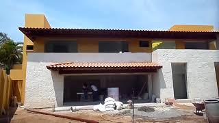 Construcción de casa con materiales cantera y barro [upl. by Gildus]