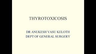 Thyroid Gland Thyrotoxicosis  part one [upl. by Dorcea]