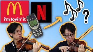 TwoSetViolin Archive  We Try Playing Famous Jingles from Memory [upl. by Asenav]