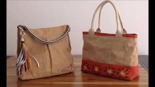 VIDEO BOLSOS ARTESANALES EN YUTE [upl. by Nirac]