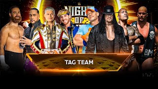 CHAMPIONS vs LEGENDS  4v4 Tag Team Elimination Match  WWE 2K24 [upl. by Bissell]