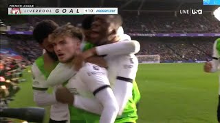 Harvey Elliot Goal vs Crystal Palace vs Liverpool 12 [upl. by Idalina]