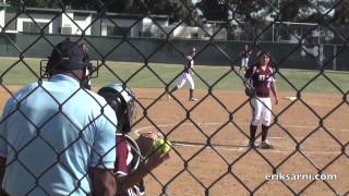 East LA College Womens Softball vs MT SAC Mounties 2014 [upl. by Zerelda]