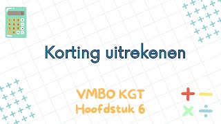 H6 Korting berekenen VMBO KGT Klas 1 [upl. by Baal652]