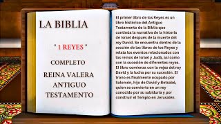 ORIGINAL LA BIBLIA PRIMER LIBRO DE LOS quot 1 REYES quot COMPLETO REINA VALERA ANTIGUO TESTAMENTO [upl. by Soisanahta]