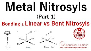 Metal Nitrosyls Part1 Bonding  Linear amp Bent NO Groups [upl. by Edecrem]