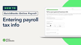 How to enter your payroll tax info in QuickBooks Online Payroll [upl. by Daisie629]