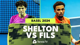 Ben Shelton vs Arthur Fils Highlights  Basel 2024 [upl. by Danelle438]