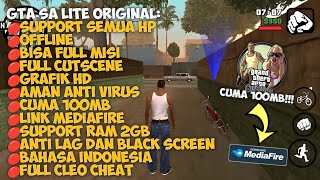 Full Tutorial Cara Download amp Pasang GTA SA Di Android Cuma 100MB Offline Support HP Kentang [upl. by Ahsilet]