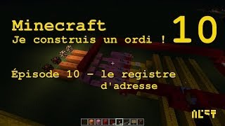 Je construis un ordinateur dans Minecraft  Ep10  Le registre dadresse [upl. by Meikah]