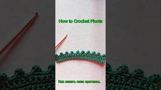 Lesson10 How to crochet picots Урок10 Как вязать пико крючком crochet [upl. by Nnylak665]