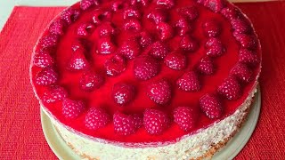 Cremige und fruchtige Himbeertorte Einfach und lecker [upl. by Irrak]