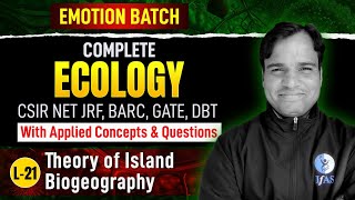 Theory Of Island Biogeography  Complete Ecology With Applied Concepts amp Questions  Life Science [upl. by Ahsinert62]