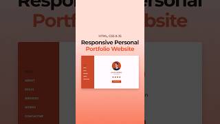 Responsive Portfolio Website HTML CSS JavaScript [upl. by Levinson737]