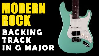 Modern Rock Backing Track in G Major  Easy Jam Tracks [upl. by Godfree]