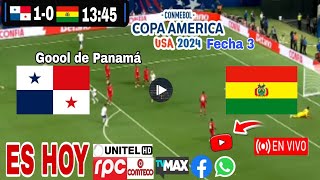 Panamá vs Bolivia en vivo donde ver a que hora juega Panamá vs Bolivia Copa América 2024 [upl. by Munmro]